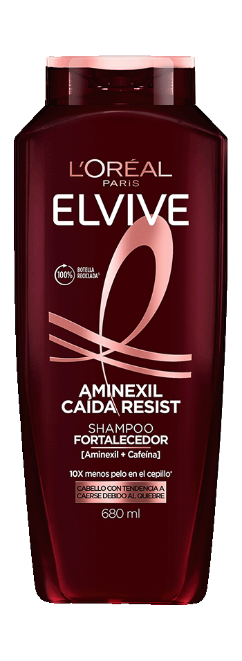 Shampoo Elvive Anticaída con Aminexil 680 ml para caída cabello y cabello débil L'Oréal Paris