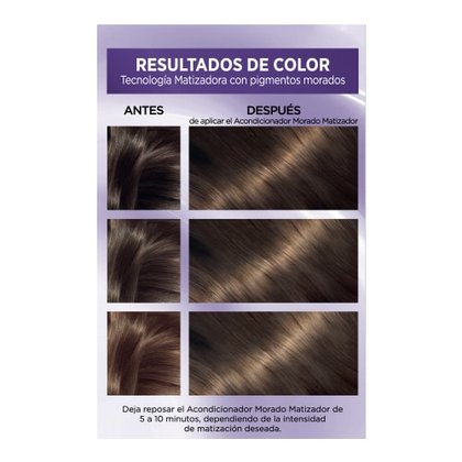 EXCELLENCE TINTE RUBIO OSCURO CENIZO MATE RESULTADOS