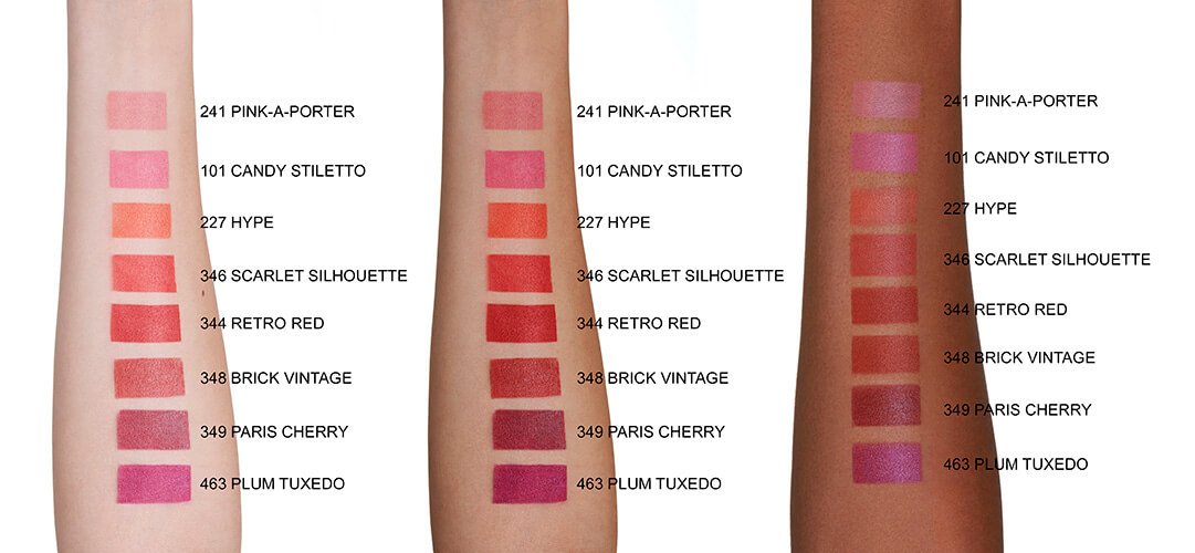 Muestra en brazo del labial Color Riche Matte