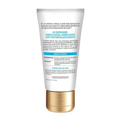 crema hidratacion intensa uv defender detras