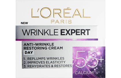 Foto del frente del envase de la crema rejuvenecedora 55 Wrinkle Expert